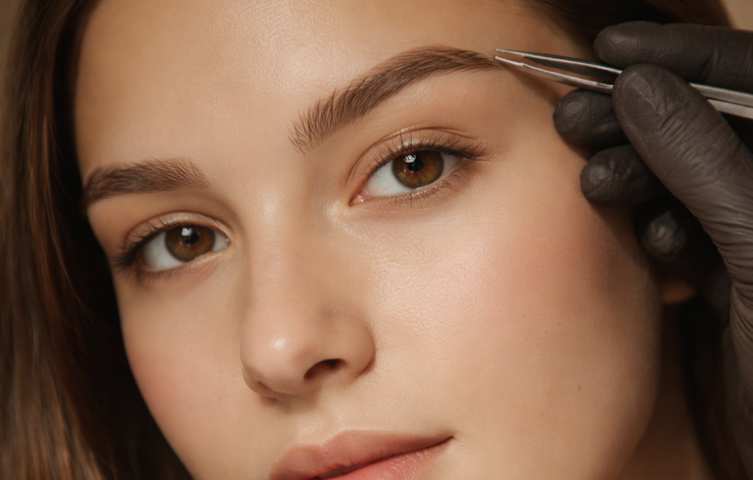 ugenbrauen Styling bei L’eclat Aesthetics – professionelle Brow-Behandlung.